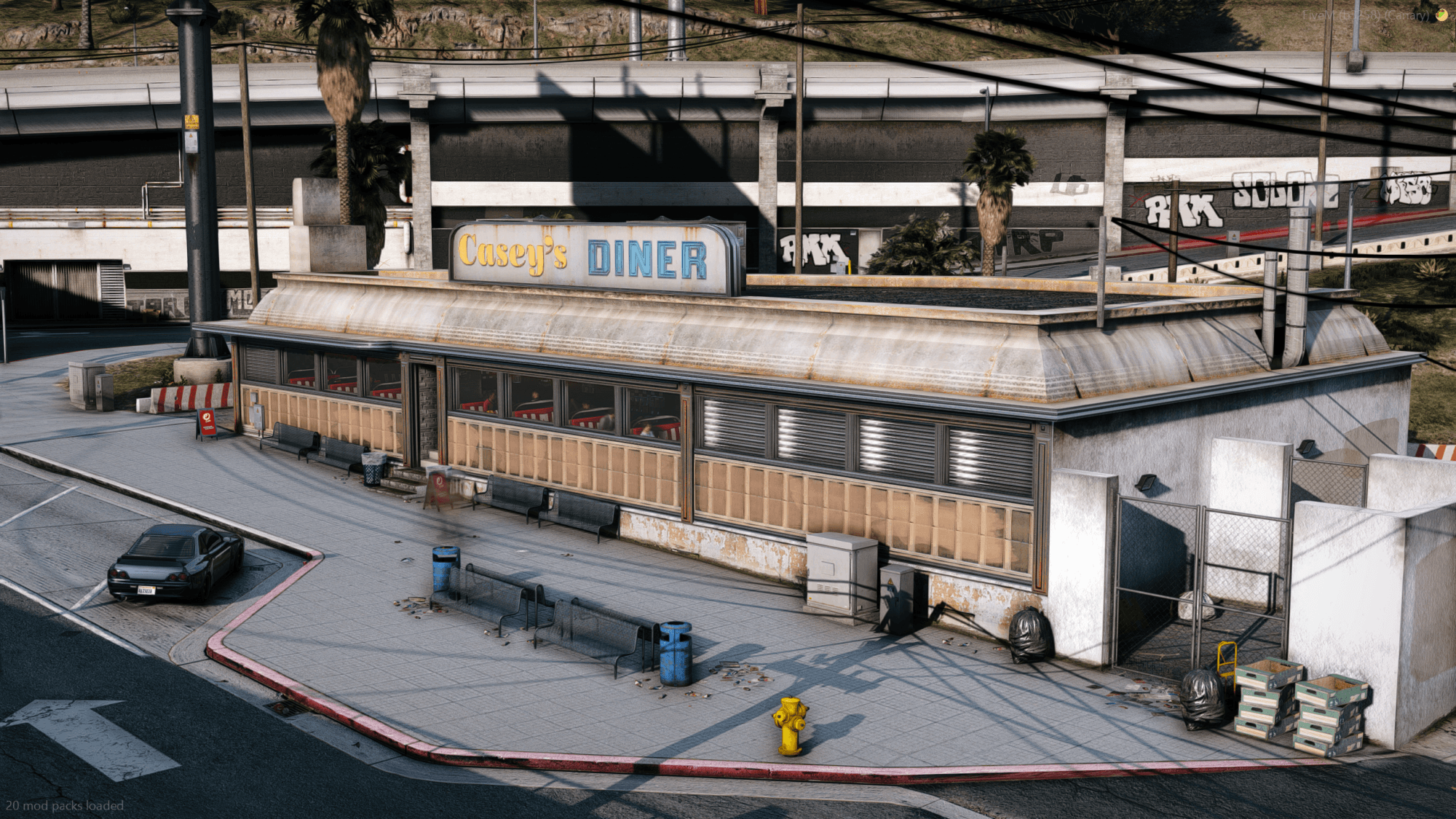 Casey's Diner, shown from inside